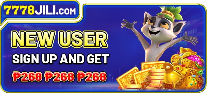 7778JILI Reward coins and gift boxes shown in online casino reward banner